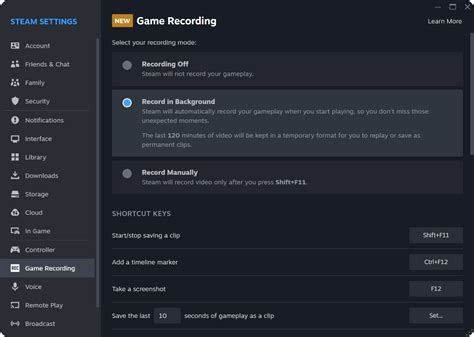Steam Game Recording