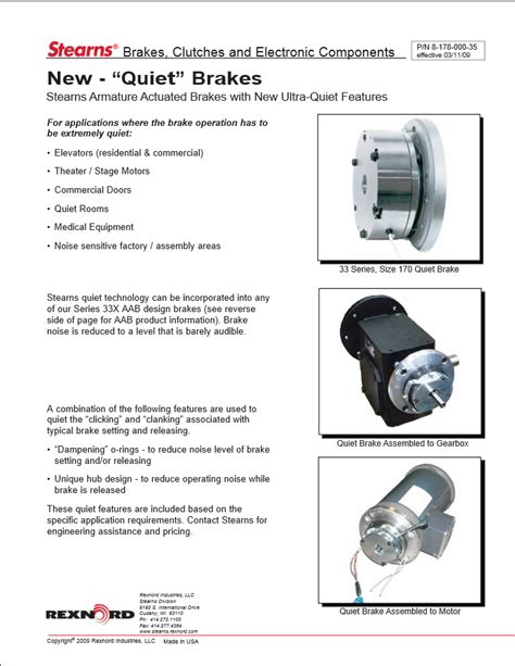 Stearns Brake Catalog