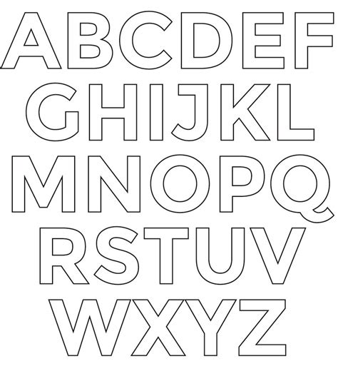 Stencils Letters Printable