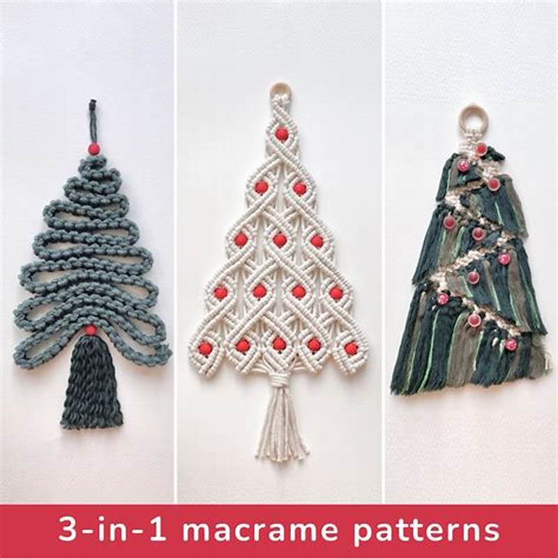Step By Step Macrame Christmas Tree Pattern
