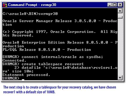 Steps To Create Recovery Catalog In Oracle 11g