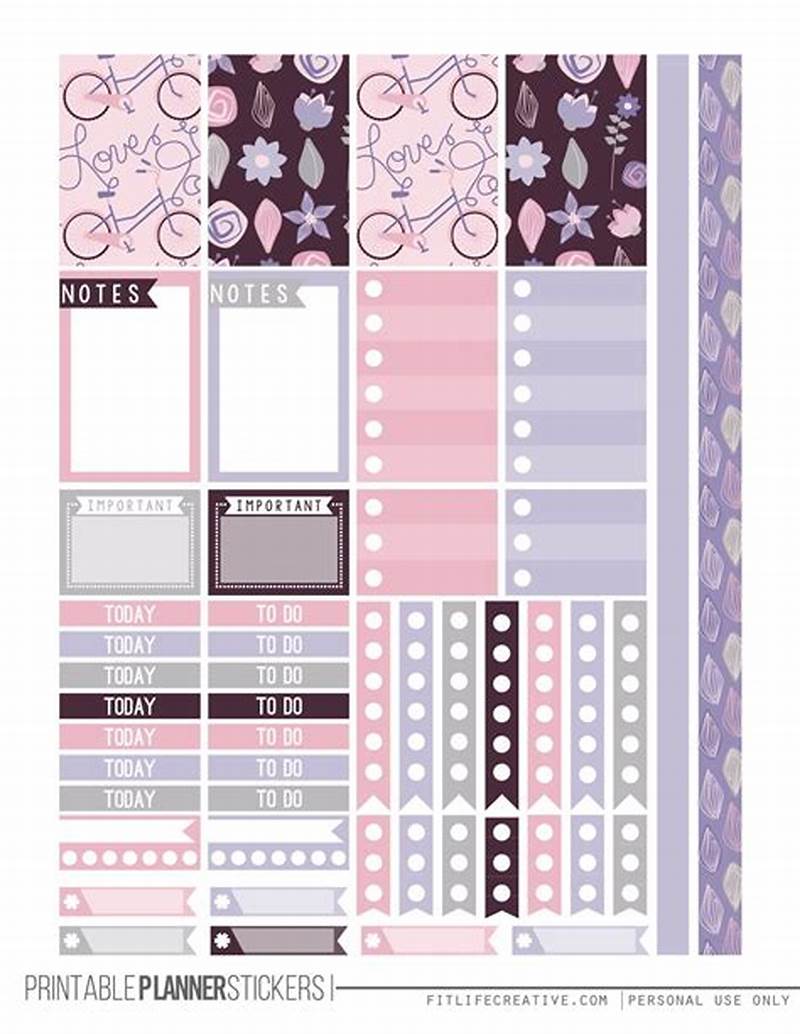 Sticker Planner Printable