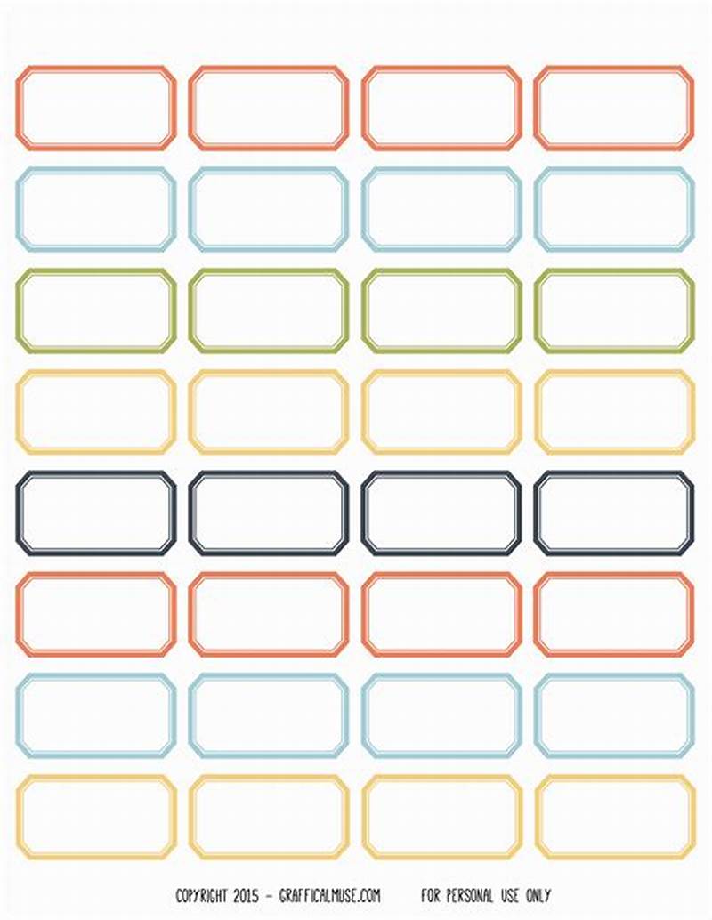 Sticky Printable Labels