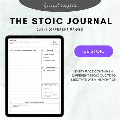 Stoic Journal Template