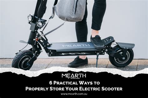 Store your electric scooter properly