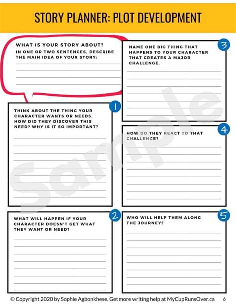Story Planner Template