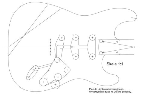Stratocaster Guitar Template