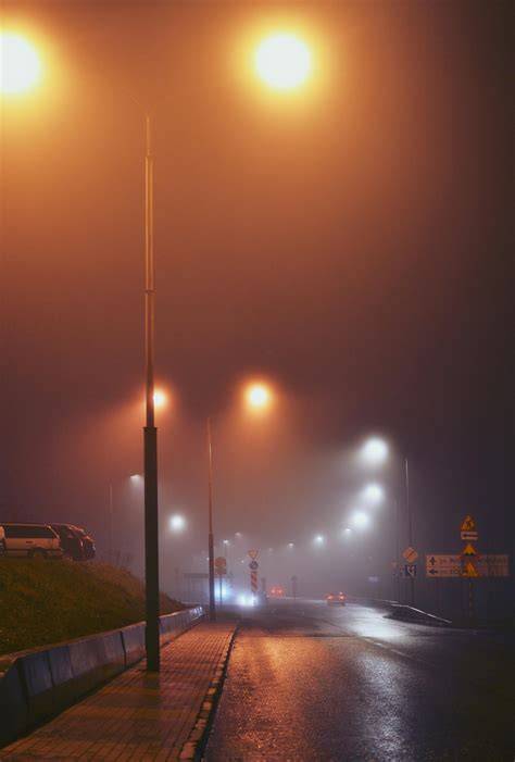 Street light at night