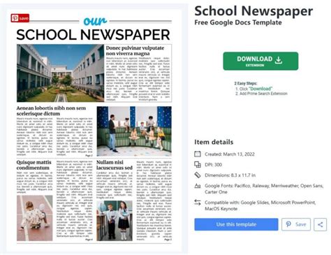 Student Newspaper Template