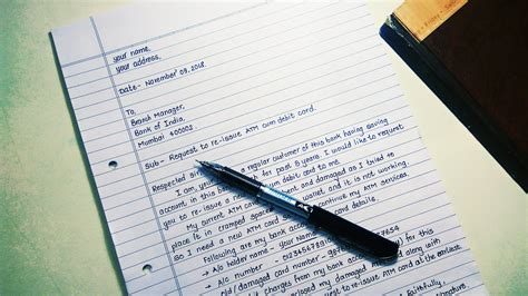 Student Writing Letter