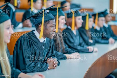 Students attending ceremony