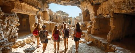 Students visiting a historical site
