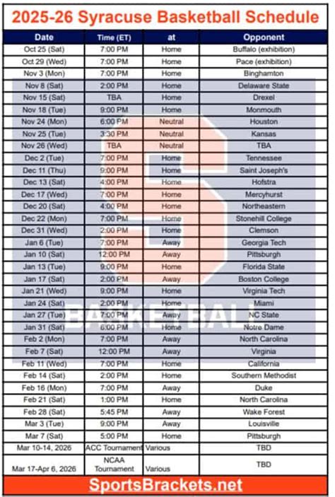 Su Basketball Schedule Printable