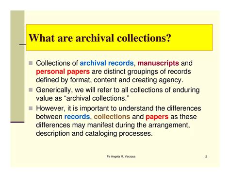 Subject Classification And Cataloging Services For Archival Collections