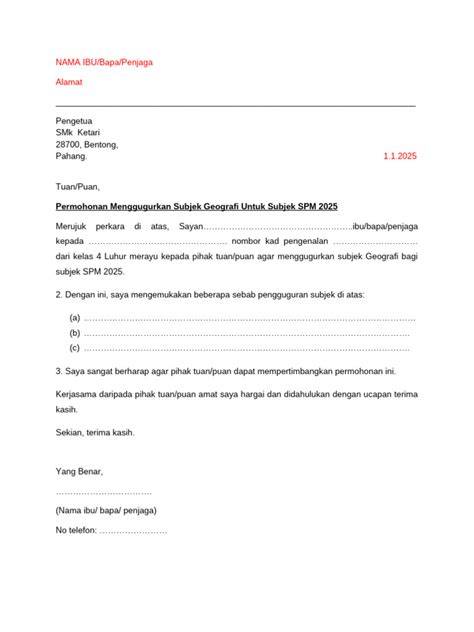 Subjek surat