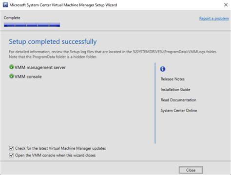 Successful VMM Console Connection