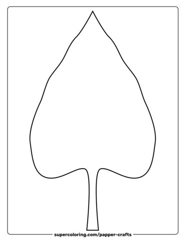 Sunflower Leaf Template