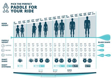 Sup Paddle Size Chart