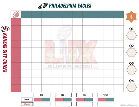 Super Bowl Blocks Template