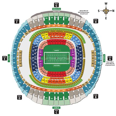 Superdome Seating Chart View