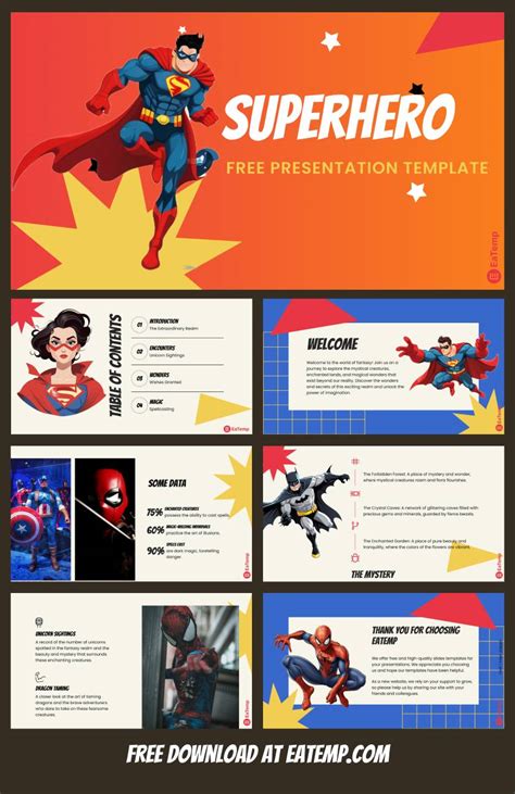 Superhero Template For Powerpoint