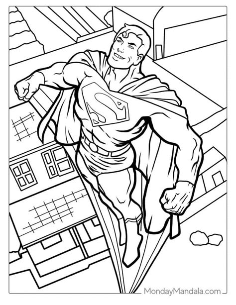 Superman Coloring Pages Printable Free