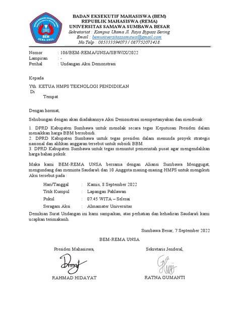 Surat Aksi Protes