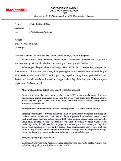 Surat Audiensi