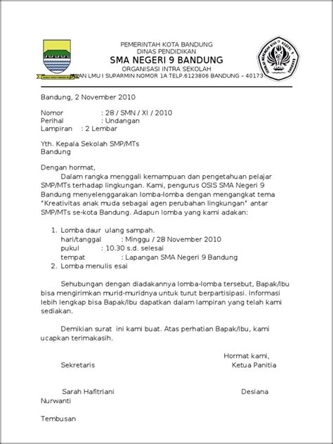 Surat Dinas Pendidikan