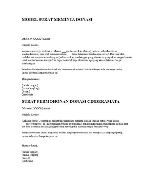 Surat Donasi