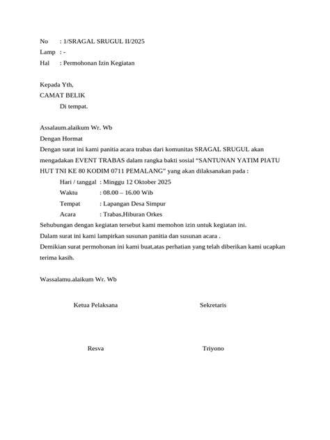 Surat Izin Camat