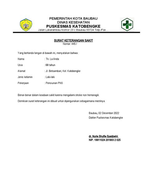 Surat Keterangan Sakit Digital