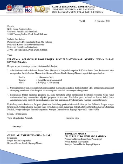 Surat Kolaborasi