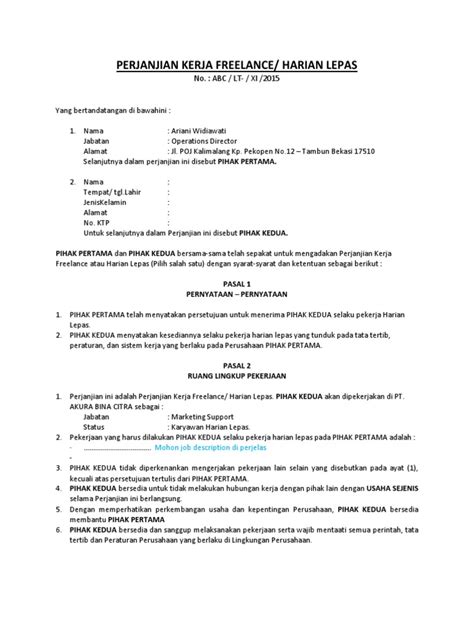 Surat Kontrak