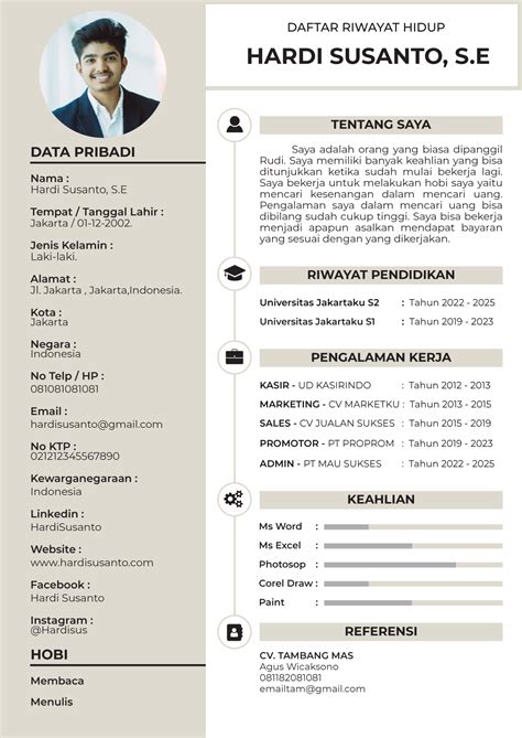 Surat Lamaran Kerja Pdf Indonesia