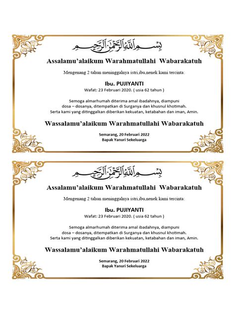 Surat Mengenang Momen