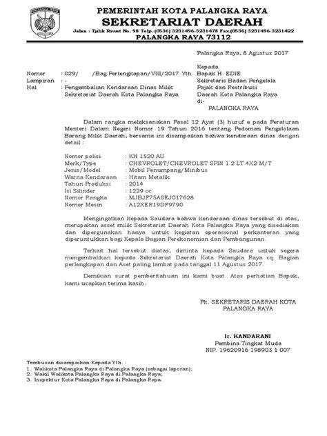 Surat Penarikan Sepeda Motor