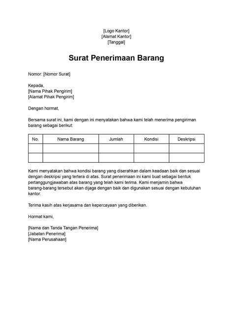 Surat Penerimaan