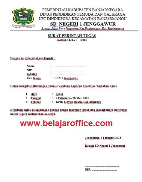 Surat Penugasan Guru