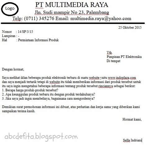 Surat Permintaan Informasi