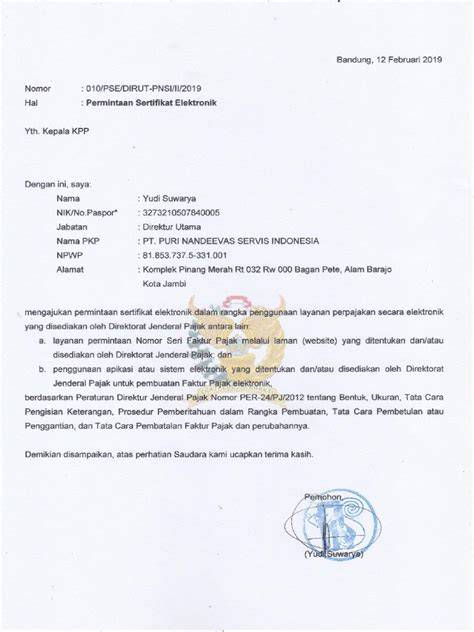 Surat Permohonan Digital