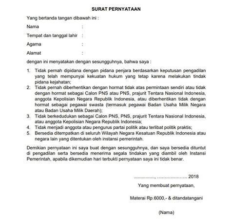 Surat Pernyataan Penting