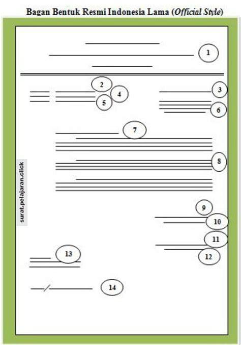 Surat Resmi Official Style Example