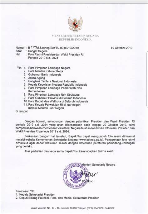 Surat Resmi Presiden