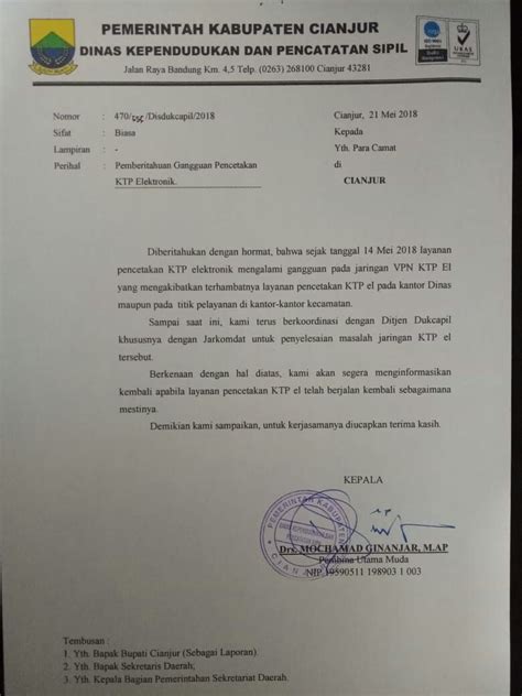 Surat keterangan Disdukcapil