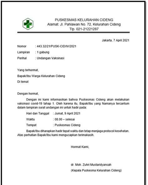 Surat undangan resmi