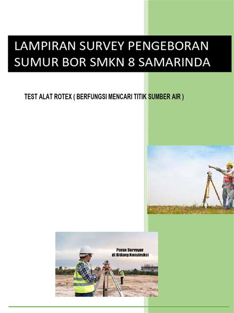 Survey Sumur Bor