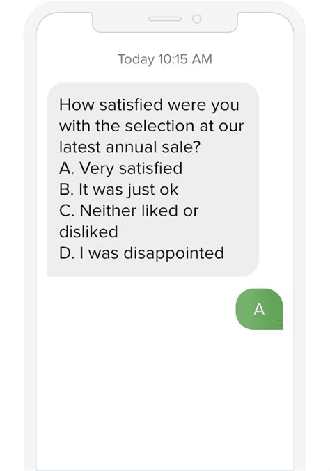 Survey Text Message Template