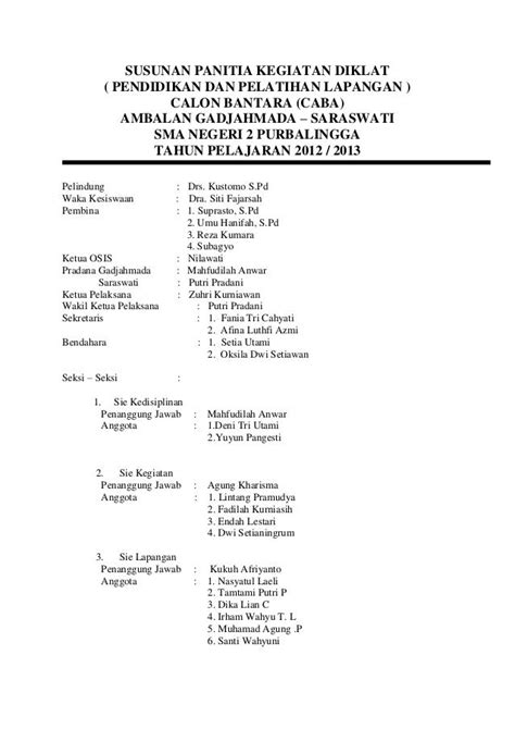 Susunan Panitia
