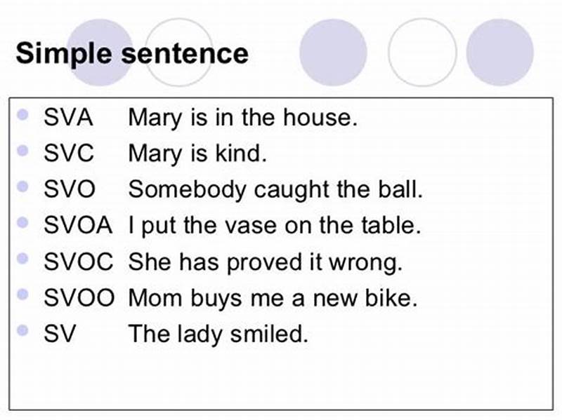 Sva Sentence Pattern Examples